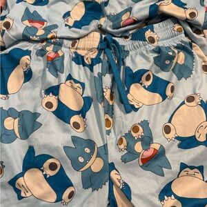 Pokemon Blue Snorlax Pajama pants